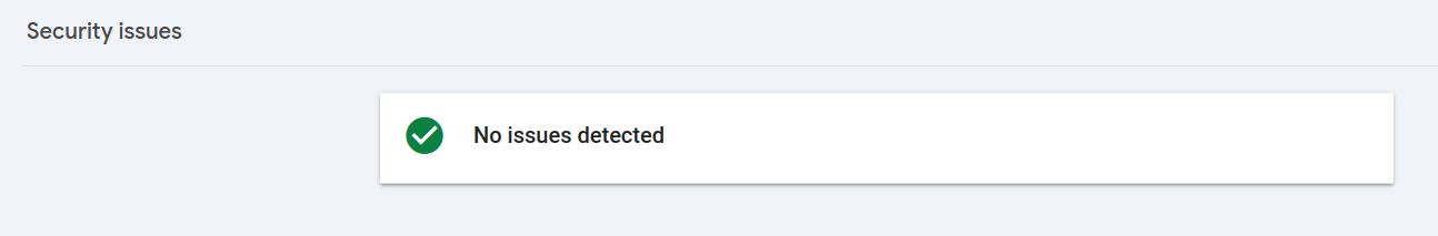 Google Search Console Security Issues